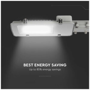 V-TAC Φωτιστικό Δρόμου με Ενσωματωμένο LED σε Γκρι Χρώμα 215271