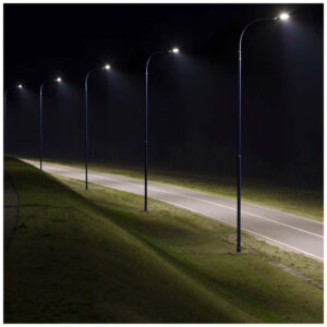 V-TAC Εξωτερικό Φωτιστικό LED Δρόμου 50W με Φυσικό Λευκό Φως Μαύρο 10208