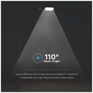 V-TAC Εξωτερικό Φωτιστικό LED Δρόμου 50W με Φυσικό Λευκό Φως Μαύρο 10208