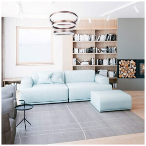 V-TAC Μοντέρνο Κρεμαστό Φωτιστικό με Ενσωματωμένο LED σε Λευκό Χρώμα