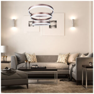 V-TAC Μοντέρνο Κρεμαστό Φωτιστικό με Ενσωματωμένο LED σε Λευκό Χρώμα