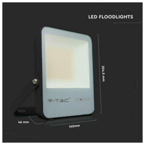 V-TAC Προβολέας LED Samsung chip 30W ψυχρό λευκό 6400K μαύρο σώμα 185lm/W Evolution 20450