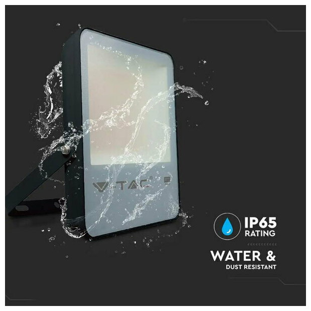 V-TAC Προβολέας LED SMD Evolution 50W 6850lm 137lm/W 100° IP65 Samsung Chip G8 High Lumen Μαύρο Σώμα Ψυχρό Λευκό 20405