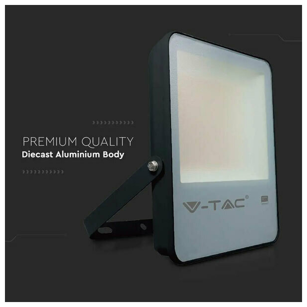 V-TAC Προβολέας LED SMD Evolution 50W 6850lm 137lm/W 100° IP65 Samsung Chip G8 High Lumen Μαύρο Σώμα Ψυχρό Λευκό 20405