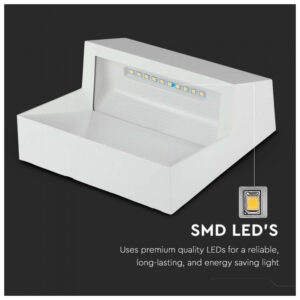 V-TAC Στεγανή Επιτοίχια Πλαφονιέρα Εξωτερικού Χώρου σε Λευκό Χρώμα 121402