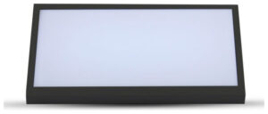 V-TAC Στεγανή Επιτοίχια Πλαφονιέρα Εξωτερικού Χώρου σε Μαύρο Χρώμα 6812