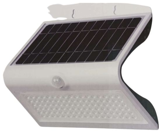 V-TAC Στεγανό Ηλιακό Φωτιστικό 8W 90° Επιτοίχιας Τοποθέτησης IP65 με Ανιχνευτή Κίνησης και Αισθητήρα Φωτός και Φυσικό Λευκό Φως σε Λευκό Χρώμα 8278