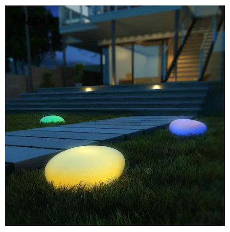 V-TAC Εξωτερικό φωτιστικό LED μπαταρίας 0.5W RGB πετρά επαναφορτιζόμενο SKU: 40171