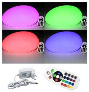 V-TAC Εξωτερικό φωτιστικό LED μπαταρίας 0.5W RGB πετρά επαναφορτιζόμενο SKU: 40171