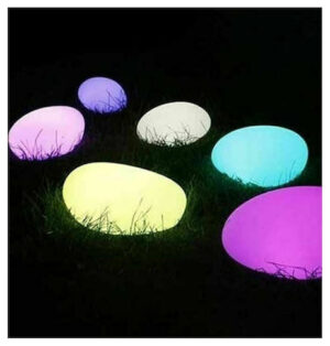 V-TAC Εξωτερικό φωτιστικό LED μπαταρίας 0.5W RGB πετρά επαναφορτιζόμενο SKU: 40171