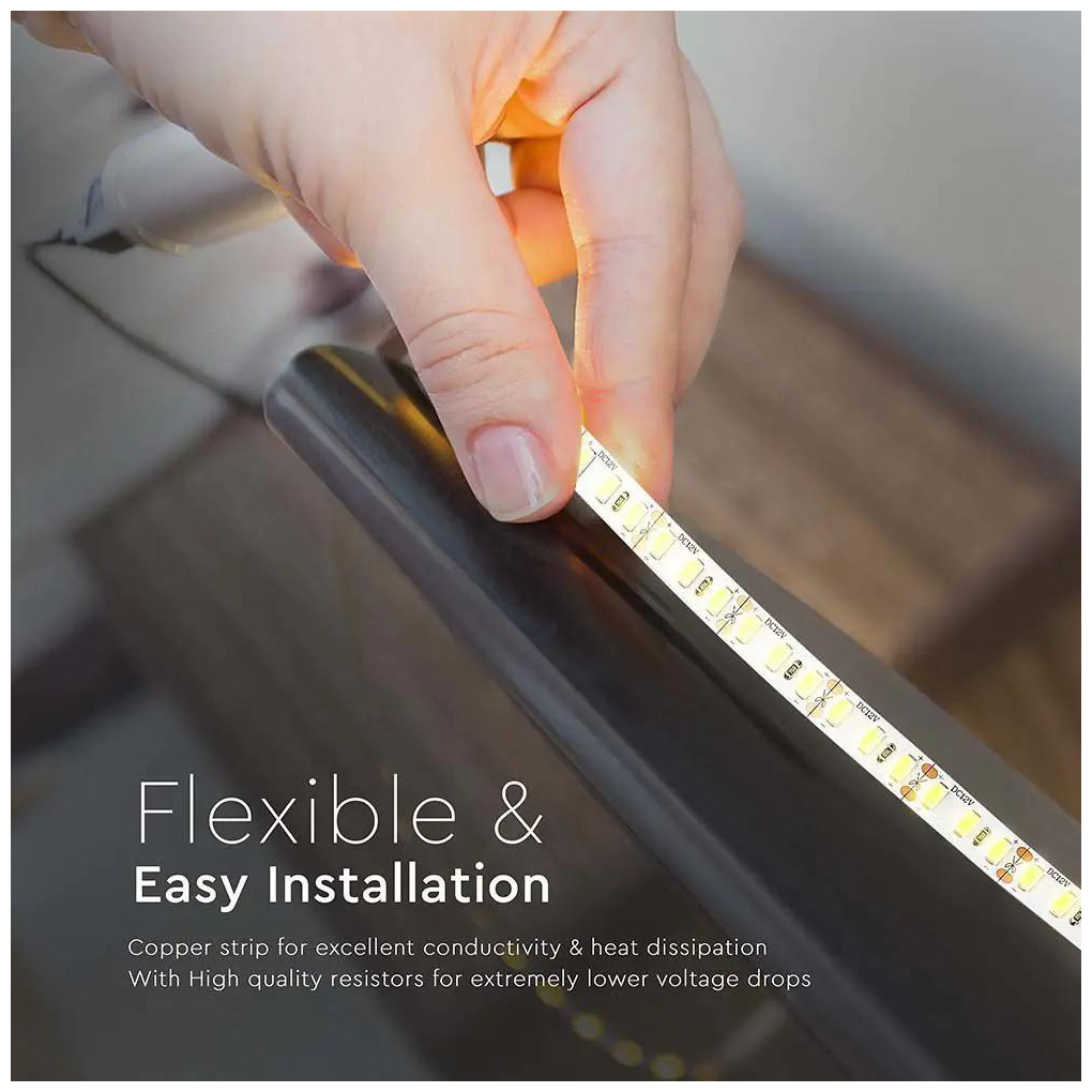 V-TAC Ταινία LED SMD 12V 20W 2000lm/m 120LEDs/m 120° IP20 Φυσικό Λευκό 212163 (5 μέτρα)