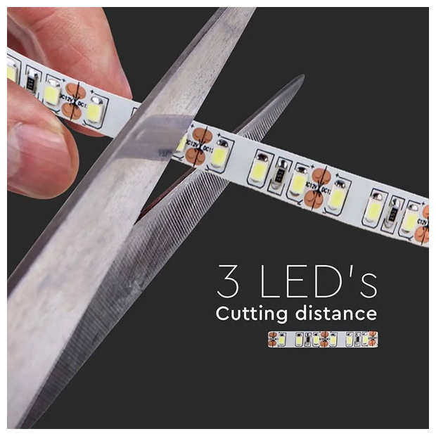 V-TAC Ταινία LED SMD 24V 7.5W 750lm/m 120LEDs/m 120° IP20 Ψυχρό Λευκό 212624 (10 μέτρα)