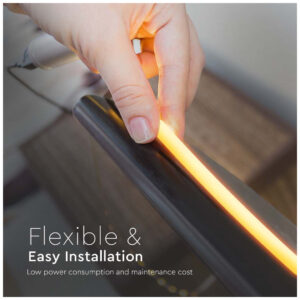 V-TAC Ταινία Neon Flex LED 12W με Πορτοκαλί Φως Μήκους 10m 24V 360° Amber 6873