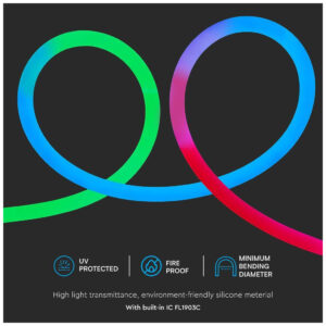 V-TAC Ταινία Neon Flex LED Τροφοδοσίας 24V RGB Μήκους 10m