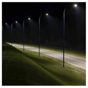 V-TAC Φωτιστικό Δρόμου LED SLIM 100W 100° 11000lm IP65 Samsung Chip Ψυχρό Λευκό Γκρι Σώμα 20427