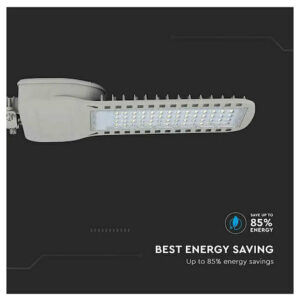 V-TAC Φωτιστικό Δρόμου LED SLIM 150W 120° 20300lm Samsung Chip Φυσικό Λευκό Γκρι Σώμα IP65 21962