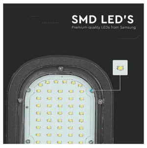 V-TAC Φωτιστικό Δρόμου LED SMD 30W 2350lm 110° Samsung Chip Ψυχρό Λευκό IP65 21538