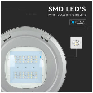 V-TAC Φωτιστικό δρόμου LED Samsung SMD high-lumen 100W 4000K φυσικό λευκό class II με προστασία 10kv SKU: 545