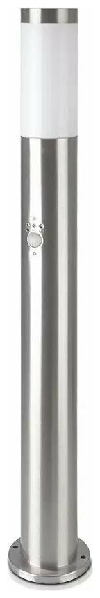 V-TAC Φωτιστικό Κολωνάκι Εξωτερικού Χώρου E27 σε Ασημί Χρώμα 80cm με Ανιχνευτή Κίνησης 8960