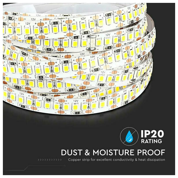 V-TAC LED Ταινία 17W Dimmable 1700lm/m Φυσικό 4000K 5 Μέτρα 212462