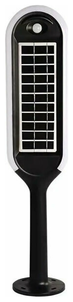 V-TAC Ηλιακό Φωτιστικό Κήπου LED SMD 2σε1 5W με Αισθητήρα Μέρας-Νύχτας και Κίνησης Αδιάβροχο IP65 400lm 120° Φυσικό Λευκό Μαύρο Σώμα 6665