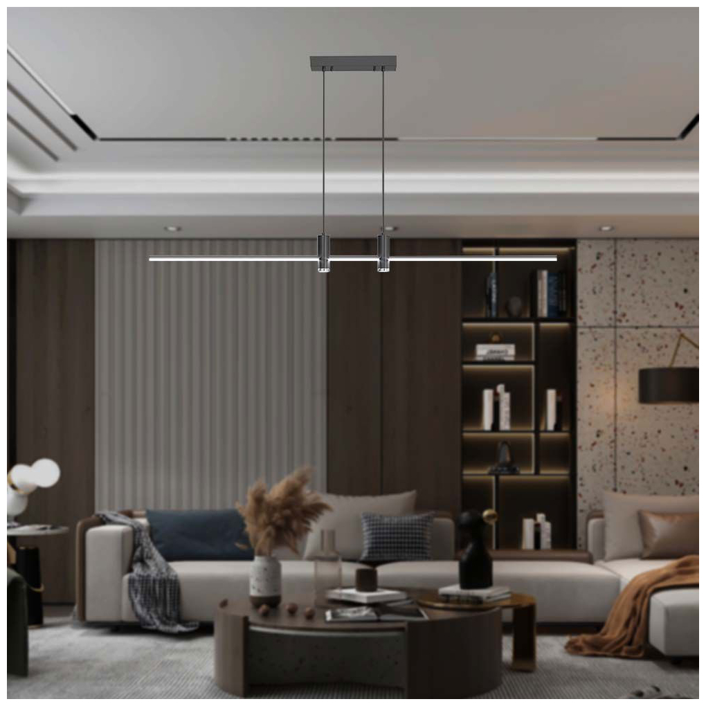 V-TAC Γραμμικό Κρεμαστό Φωτιστικό LED 19W 230V 2160lm 120° IP20 Φυσικό Λευκό Μαύρο Σώμα 10088