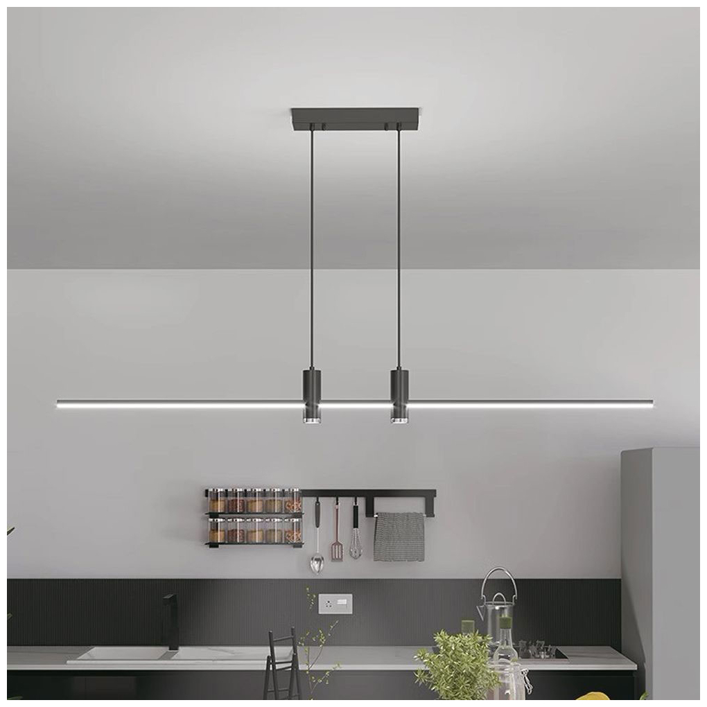 V-TAC Γραμμικό Κρεμαστό Φωτιστικό LED 19W 230V 2160lm 120° IP20 Φυσικό Λευκό Μαύρο Σώμα 10088