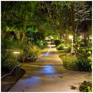 V-TAC Εξωτερικό Επιδαπέδιο Φωτιστικό LED Αλουμινίου 12W 230V 1135lm 180° IP65 Ø150x800mm με Τοποθέτηση 2σε1 Ανθρακί Σώμα Ζεστό Λευκό 23021