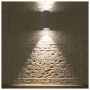 V-TAC Εξωτερικό Επιτοίχιο Φωτιστικό LED για 2xGU10 Up-Down IP54 Κύλινδρος Άσπρο Σώμα 2970