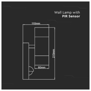 V-TAC Εξωτερικό επιτοίχιο φωτιστικό 2 x GU10 Στρογγυλό Satin Nickel με αισθητήρα SKU: 5157