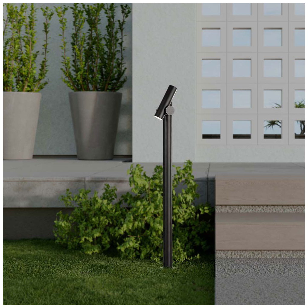 V-TAC Επιδαπέδιο Φωτιστικό Κήπου Διπλό Σποτ LED 4W 390lm 90° IP44 Περιστρεφόμενο Ζεστό Λευκό Μαύρο Σώμα 10475