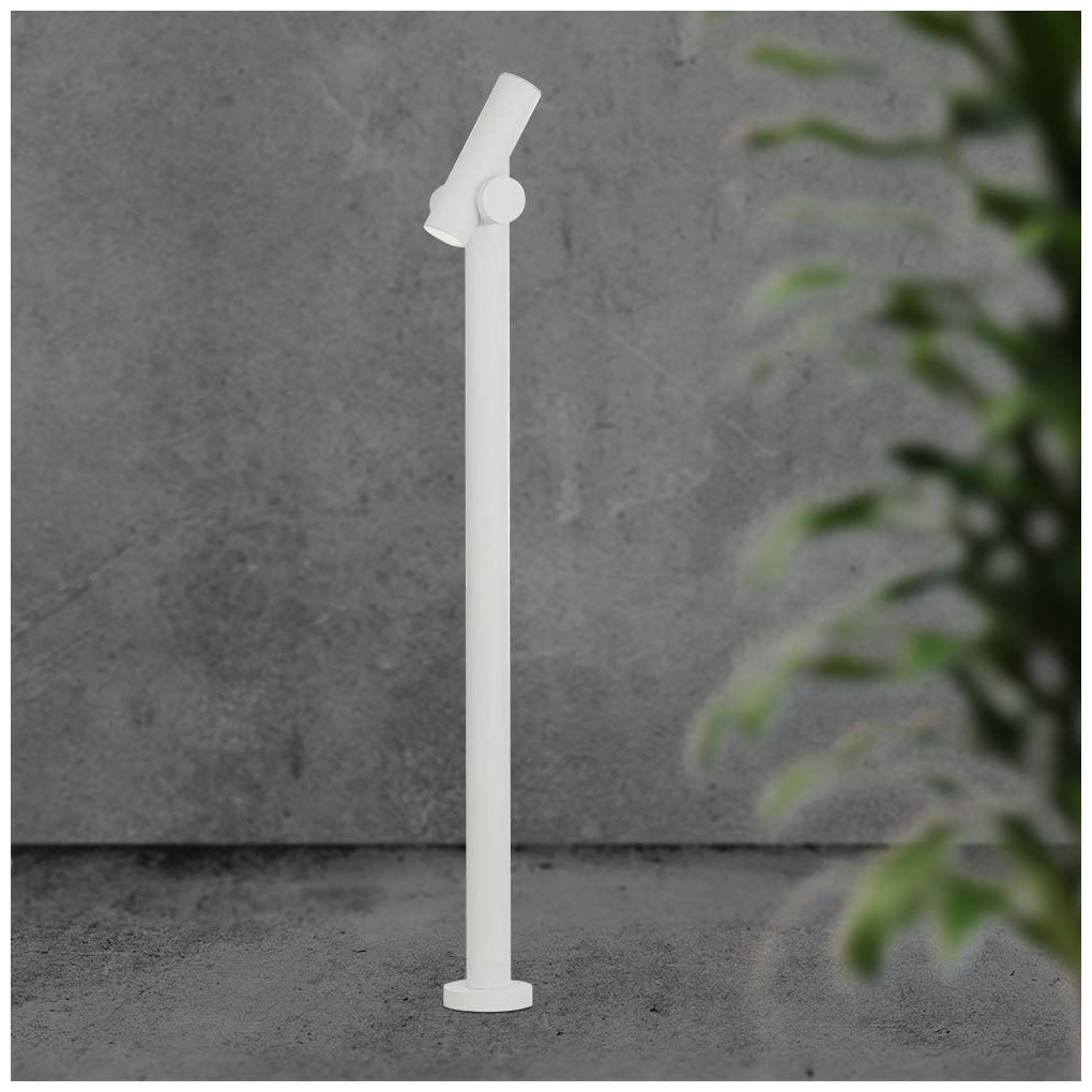 V-TAC Επιδαπέδιο Φωτιστικό Κήπου Διπλό Σποτ LED 4W 390lm 90° IP44 Περιστρεφόμενο Ζεστό Λευκό Άσπρο Σώμα 10476