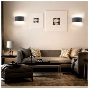 V-TAC Επιτοίχιο LED φωτιστικό UP-DOWN 5W IP65 μαύρο σώμα 3000K SKU: 218615