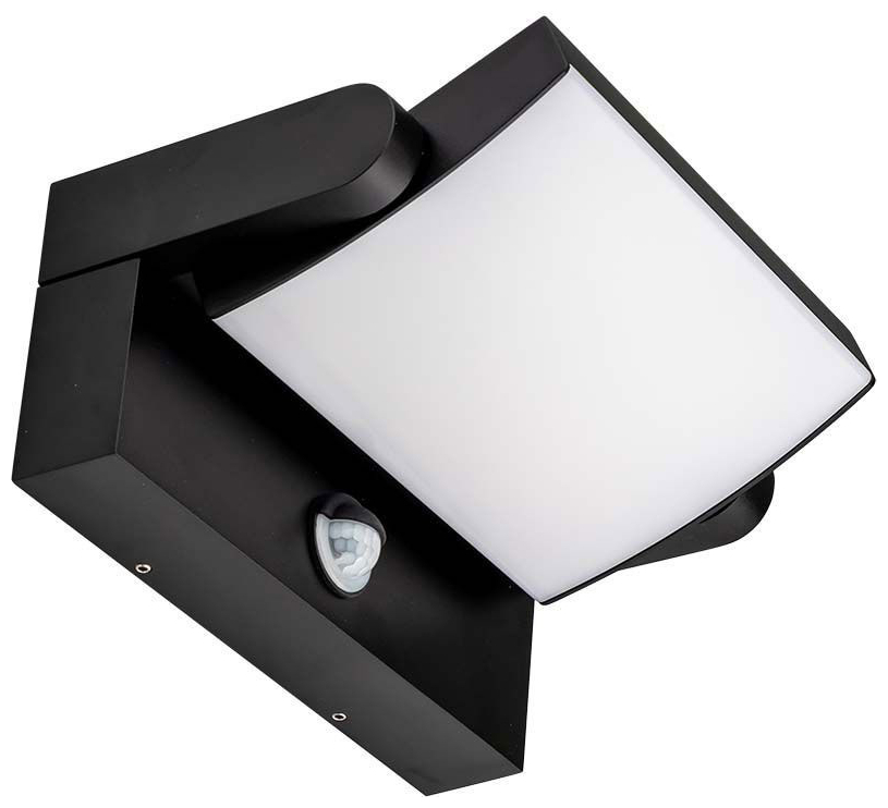 V-TAC Επιτοίχιο Φωτιστικό-Απλίκα LED 17W 230V 350° 2520lm IP65 με Αισθητήρα Κίνησης Φυσικό Λευκό Μαύρο 2941