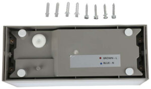 V-TAC Επιτοίχιο Φωτιστικό/Απλίκα Τοίχου LED 12W 230V 1150lm 90° IP65 Up-Down Large Γκρι Σώμα Φυσικό Λευκό 218243