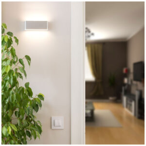 V-TAC Επιτοίχιο Φωτιστικό/Απλίκα Τοίχου LED 12W 230V 1150lm 90° IP65 Up-Down Large Γκρι Σώμα Ψυχρό Λευκό 218244