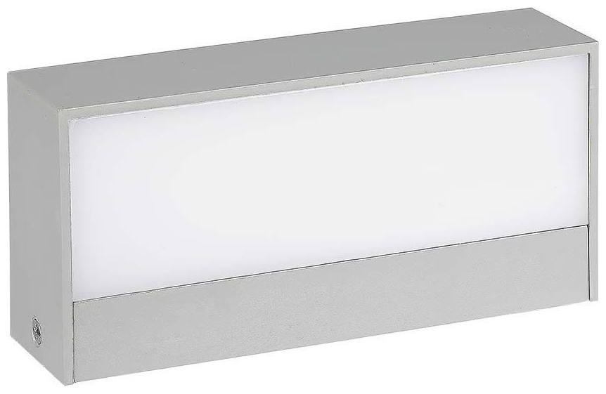 V-TAC Επιτοίχιο Φωτιστικό/Απλίκα Τοίχου LED 9W 230V 850lm 90° IP65 Up-Down Medium Γκρι Σώμα Φυσικό Λευκό 218240