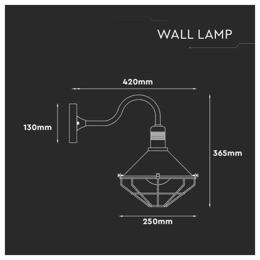 V-TAC Επιτοίχιο αδιάβροχο φωτιστικό ABS & μέταλλο με ροζ χαλκό χρώμα σώματος SKU: 8973
