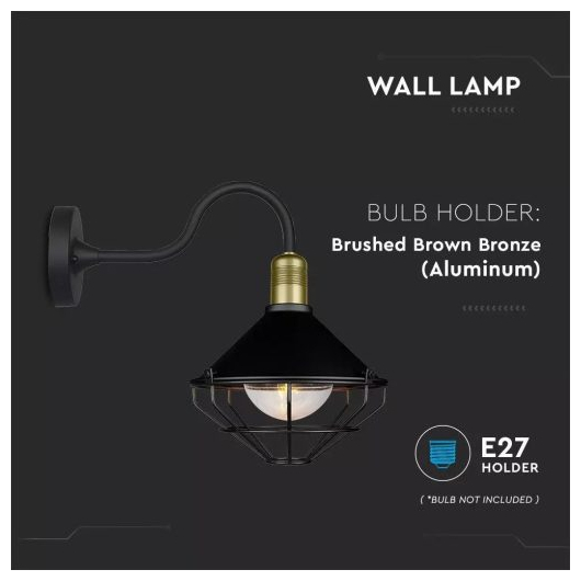 V-TAC Επιτοίχιο αδιάβροχο φωτιστικό ABS & μέταλλο με ροζ χαλκό χρώμα σώματος SKU: 8973