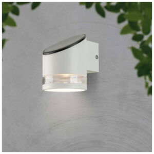 V-TAC Ηλιακό Επιτοίχιο Φωτιστικό Κήπου LED 1W IP44 Στρογγυλό με Αισθητήρα Μικροκυμάτων Ζεστό Λευκό Άσπρο Σώμα 23014