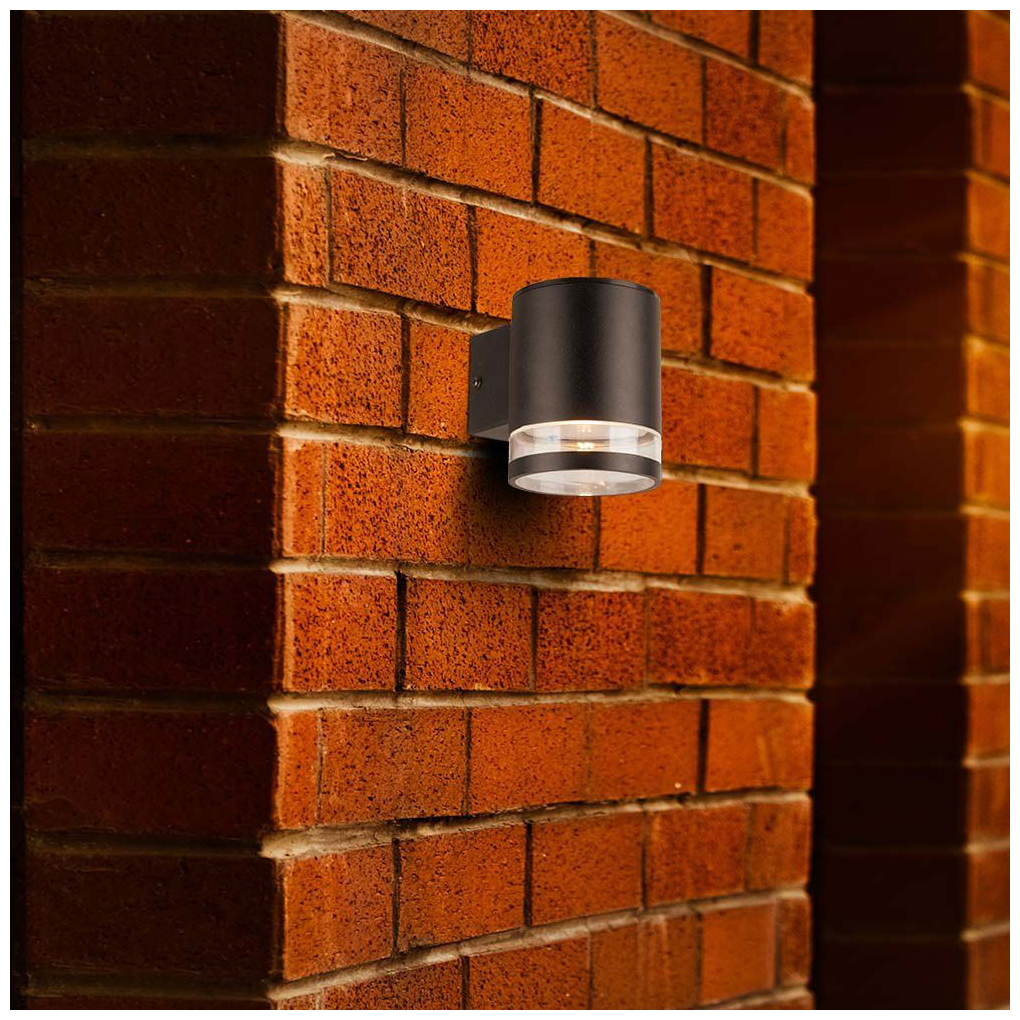 V-TAC Ηλιακό Επιτοίχιο Φωτιστικό Κήπου LED 1W IP44 Στρογγυλό με Αισθητήρα Μικροκυμάτων Ζεστό Λευκό Μαύρο Σώμα 10399