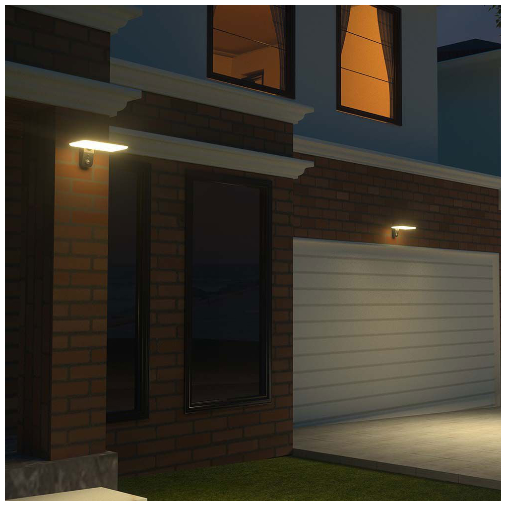 V-TAC Ηλιακό Επιτοίχιο Φωτιστικό Κήπου LED KEEPER 15W 2000lm IP65 με Αισθητήρα Κίνησης PIR Φυσικό+Ψυχρό Λευκό Μαύρο Σώμα 10315