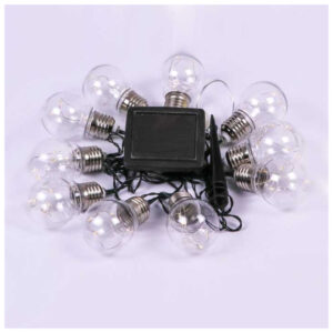 Ηλιακό Φωτιστικό Led Γιρλάντα 10 Λάμπες Ζεστό Λευκό 8559