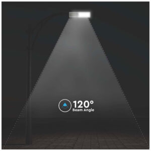 V-TAC Ηλιακό Φωτιστικό Δρόμου LED 300W 120° 3500lm IP65 με Αισθητήρα Κίνησης και Τηλεχειριστήριο Ψυχρό Λευκό Γκρι Σώμα 6758