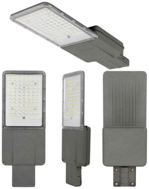 V-TAC Ηλιακό Φωτιστικό Δρόμου LED 35W 3500lm 120° Αδιάβροχο IP65 Bridgelux Chip με Χειριστήριο Γκρι Σώμα Φυσικό Λευκό 10228