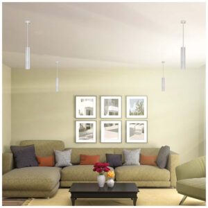 V-TAC Κρεμαστό φωτιστικό Spot GU10 στρογγυλό με λευκό σώμα 60 x 300mm SKU: 6779