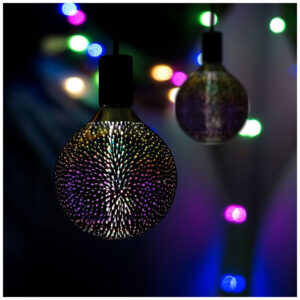 V-TAC Λάμπα LED E27 4W G125 300° IP20 3D Special Art Filament Ζεστό Λευκό 212706