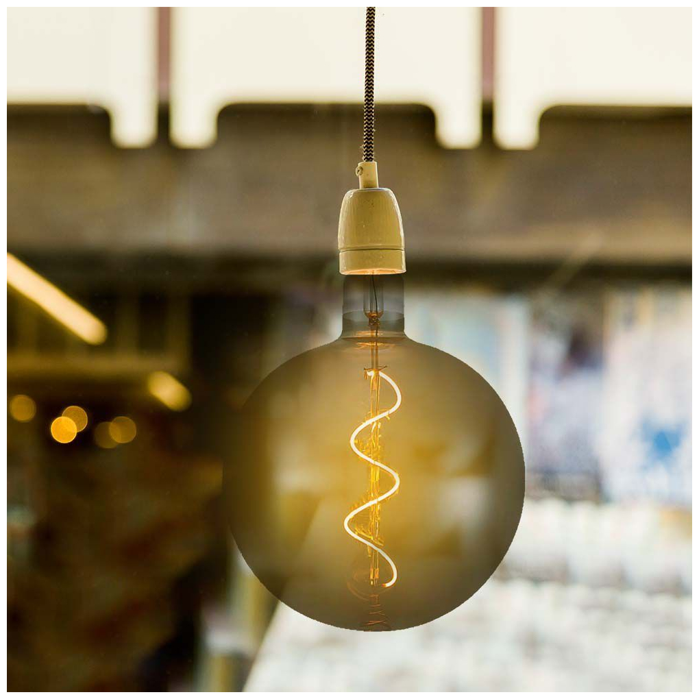 V-TAC Λάμπα LED E27 Filament G200S 4W 2700Κ θερμό λευκό γυαλί καπνισμένο SKU 23170