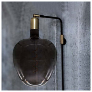 V-TAC Λαμπα LED Filament E27 4W 230V 300° IP20 APPLE SHAPE Μαύρο Γυαλί 8064