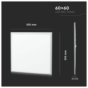 V-TAC Πάνελ LED 36W 230V 120° 4320lm IP20 600x600mm Ψυχρό Λευκό 62396